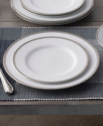 Noritake Whiteridge Platinum Set Of 4 Dinner Plates, 10-1/2 10 Noritake Whiteridge Platinum Set Of 4 Dinner Plates, 10-1/2 - Image 8