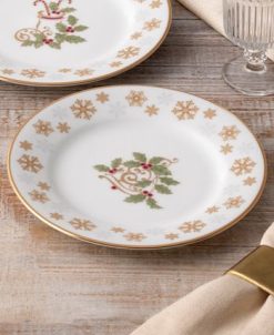 Noritake Holly Berry Gold Set Of 4 Assorted Appetizer Plates, 6-1/4 8 Noritake Holly Berry Gold Set Of 4 Assorted Appetizer Plates, 6-1/4 -VilleroyBoch shop 22935847 fpx