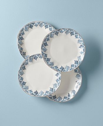 Blue Bay Dinner Plate Set/4 Ikat Lenox Blue Bay Dinner Plate Set/4 Ikat -VilleroyBoch shop