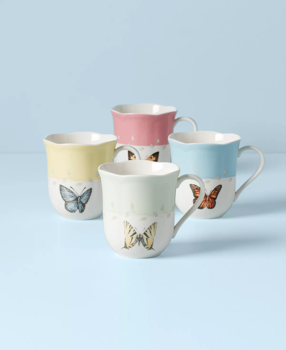 Butterfly Meadow Set Of 4 Mugs Lenox Butterfly Meadow Set Of 4 Mugs -VilleroyBoch shop
