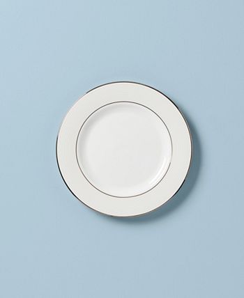 Lenox Opal Innocence Stripe Salad Plate 4 Lenox Opal Innocence Stripe Salad Plate - Image 2