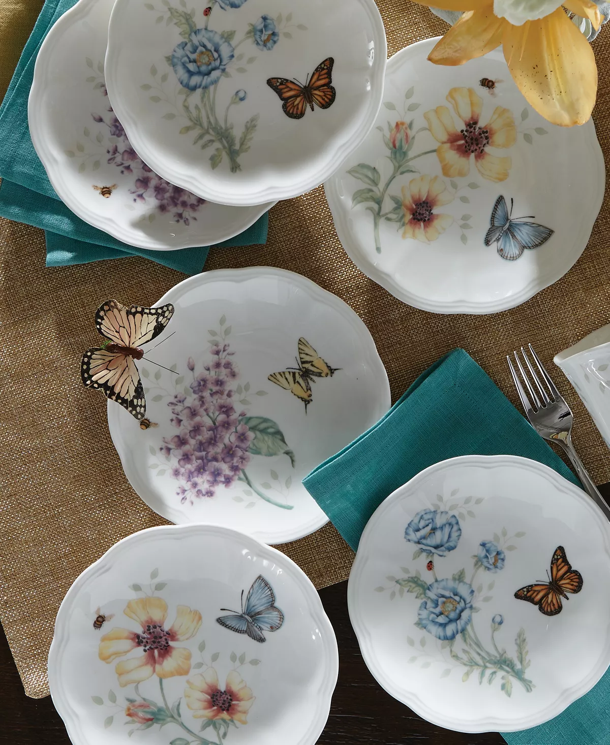 Lenox Butterfly Meadow Set Of 6 Party Plates - Image 3