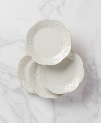 Lenox Dinnerware, Set Of 4 French Perle Dessert Plates 4 Lenox Dinnerware, Set Of 4 French Perle Dessert Plates - Image 2