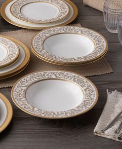 Noritake Summit Gold Set Of 4 Soup Bowls, Service For 4 -VilleroyBoch shop 23138467 fpx