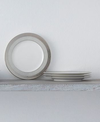 Summit Platinum Set Of 4 Bread Butter And Appetizer Plates, Service For 4 Noritake Summit Platinum Set Of 4 Bread Butter And Appetizer Plates, Service For 4 -VilleroyBoch shop