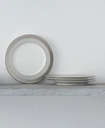 Noritake Summit Platinum Set Of 4 Bread Butter And Appetizer Plates, Service For 4 - Image 2