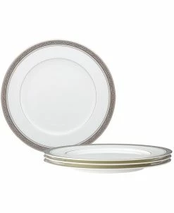 Noritake Summit Platinum Set Of 4 Dinner Plates, Service For 4