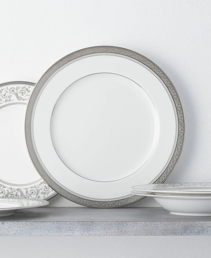 Noritake Summit Platinum Set Of 4 Dinner Plates, Service For 4 - Image 4