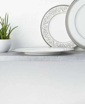 Noritake Summit Platinum Set Of 4 Dinner Plates, Service For 4 - Image 5