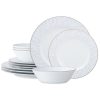 Noritake Glacier Platinum 12 Piece Set, Service For 4