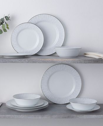 Glacier Platinum 12 Piece Set, Service For 4 Noritake Glacier Platinum 12 Piece Set, Service For 4 -VilleroyBoch shop
