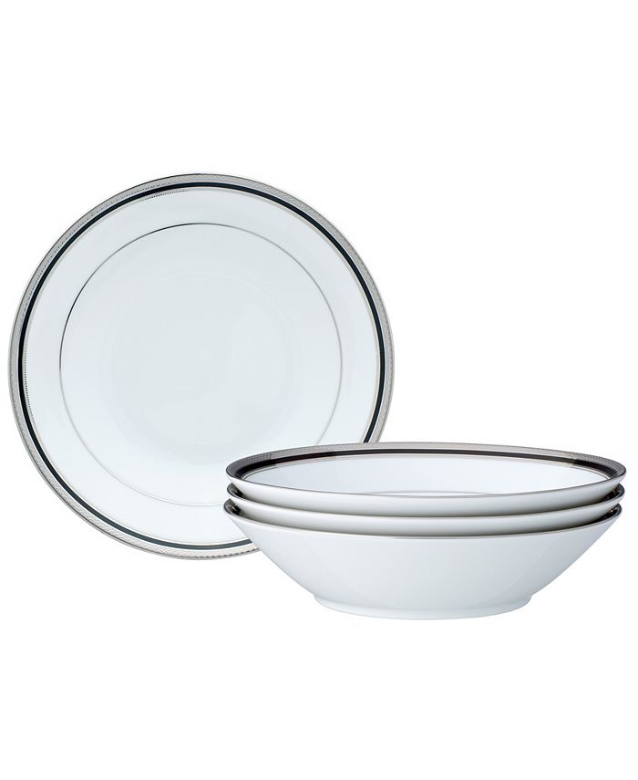 Austin Platinum Set Of 4 Soup Bowls, Service For 4 Noritake Austin Platinum Set Of 4 Soup Bowls, Service For 4 -VilleroyBoch shop