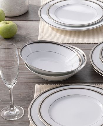 Austin Platinum Set Of 4 Soup Bowls, Service For 4 Noritake Austin Platinum Set Of 4 Soup Bowls, Service For 4 -VilleroyBoch shop