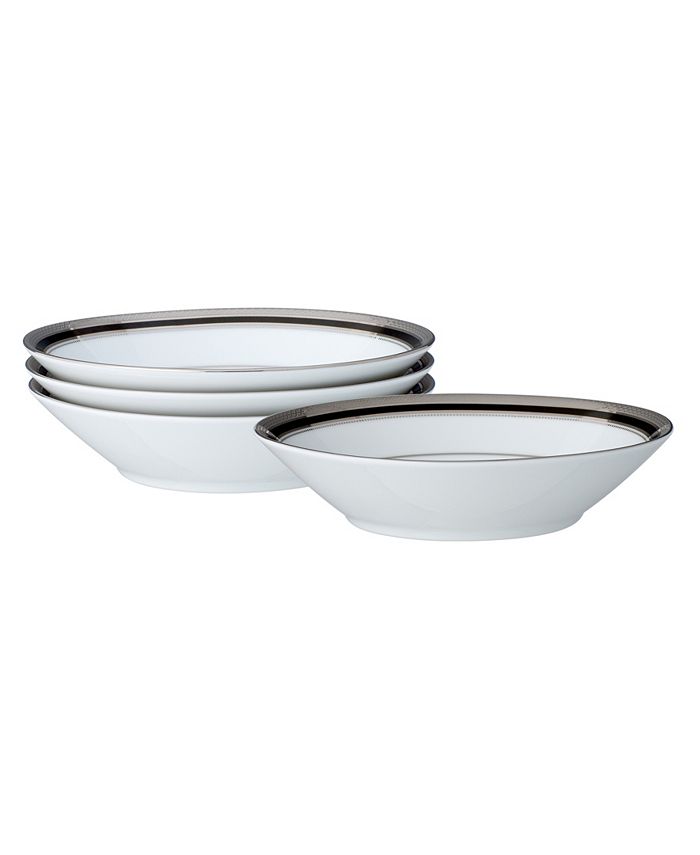 Austin Platinum Set Of 4 Fruit Bowls, Service For 4 Noritake Austin Platinum Set Of 4 Fruit Bowls, Service For 4 -VilleroyBoch shop