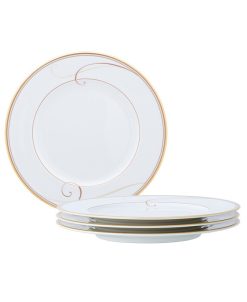 Noritake Golden Wave Set Of 4 Salad Plates, Service For 4