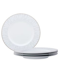 Noritake Glacier Platinum Set Of 4 Salad Plates, Service For 4