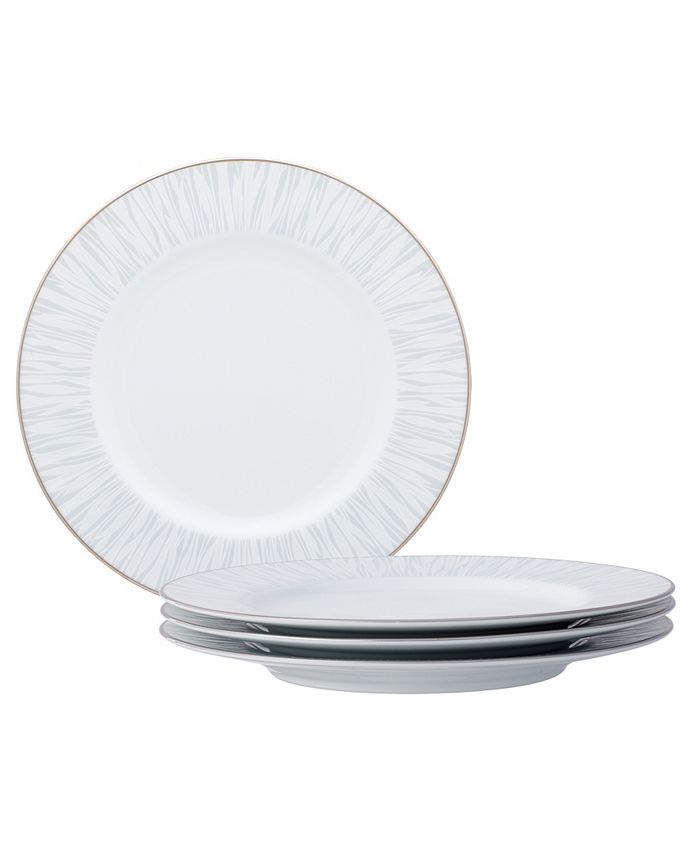Noritake Glacier Platinum Set Of 4 Salad Plates, Service For 4 3 Noritake Glacier Platinum Set Of 4 Salad Plates, Service For 4