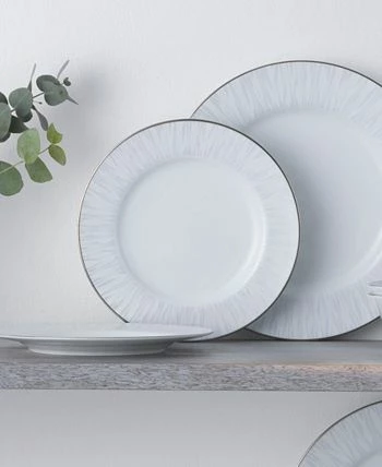 Noritake Glacier Platinum Set Of 4 Salad Plates, Service For 4 - Image 3