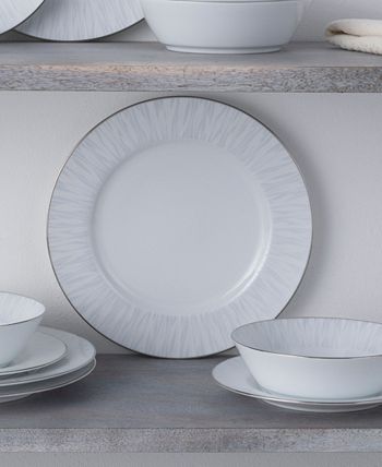 Noritake Glacier Platinum Set Of 4 Dinner Plates, Service For 4 5 Noritake Glacier Platinum Set Of 4 Dinner Plates, Service For 4 - Image 3