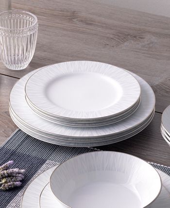 Noritake Glacier Platinum Set Of 4 Dinner Plates, Service For 4 8 Noritake Glacier Platinum Set Of 4 Dinner Plates, Service For 4 - Image 6