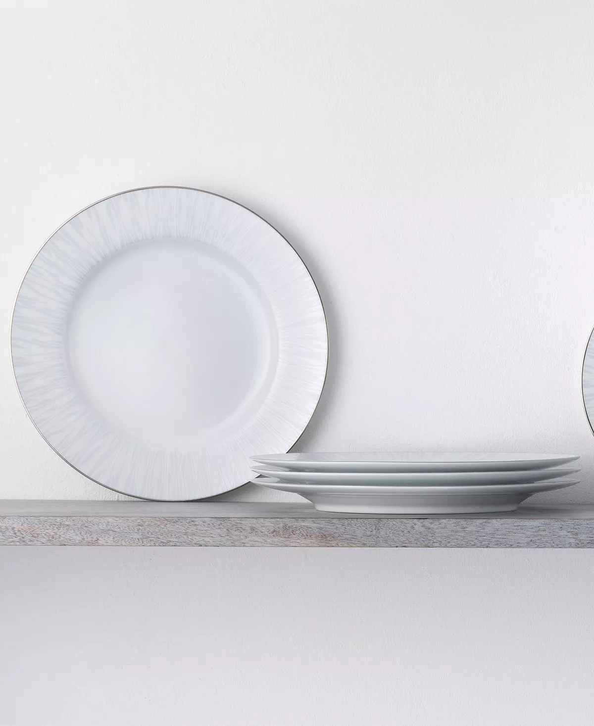 Noritake Glacier Platinum Set Of 4 Dinner Plates, Service For 4 10 Noritake Glacier Platinum Set Of 4 Dinner Plates, Service For 4 - Image 8