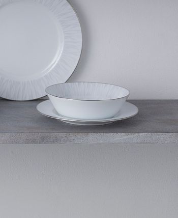 Glacier Platinum Set Of 4 Soup Bowls, Service For 4 Noritake Glacier Platinum Set Of 4 Soup Bowls, Service For 4 -VilleroyBoch shop