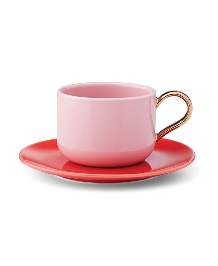 Make It Pop Cup Saucer Set Kate Spade New York Make It Pop Cup Saucer Set -VilleroyBoch shop