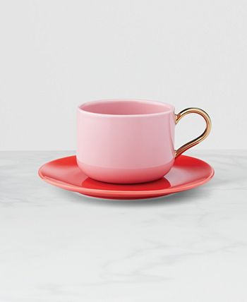 Make It Pop Cup Saucer Set Kate Spade New York Make It Pop Cup Saucer Set -VilleroyBoch shop
