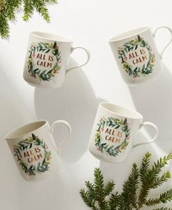 Lenox French Perle Berry Holiday Mug Set, 4 Piece -VilleroyBoch shop 23186626 fpx