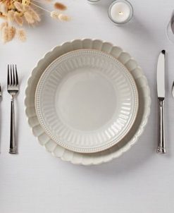 Lenox French Perle Groove Collection Accent Plate -VilleroyBoch shop 23186741 fpx