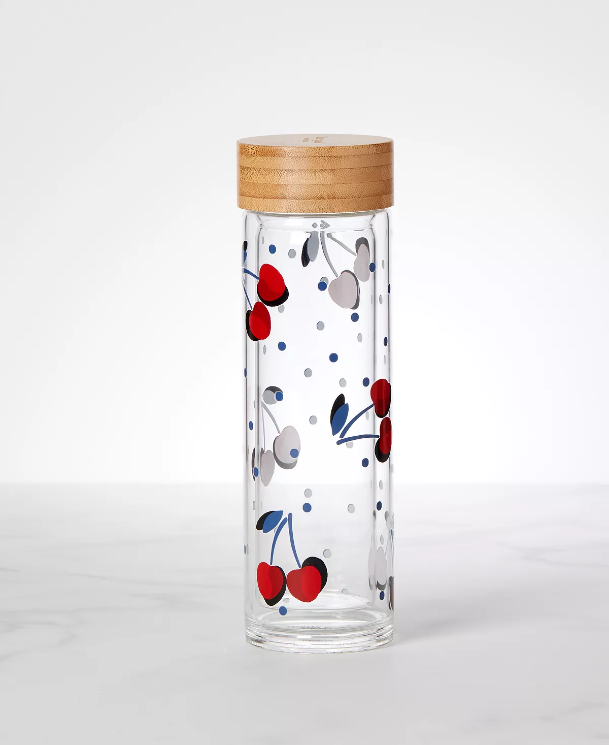 Kate Spade New York Vintage-Like Cherry Dot Water Bottle - Image 2