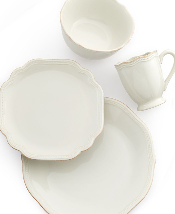 Lenox Dinnerware, French Perle Bead White Collection 3 Lenox Dinnerware, French Perle Bead White Collection