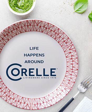 Expressions Graphic Stitch 12-Piece Dinnerware Set Corelle Expressions Graphic Stitch 12-Piece Dinnerware Set -VilleroyBoch shop