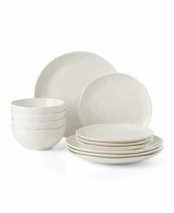 Lenox Bay Colors Solid 12 Piece Dinnerware Set, Service For 4
