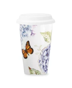 Lenox Dinnerware, Butterfly Meadow Blue Thermal Travel Mug