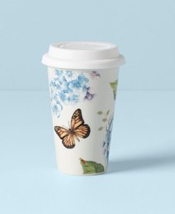 Lenox Dinnerware, Butterfly Meadow Blue Thermal Travel Mug -VilleroyBoch shop 23261620 fpx