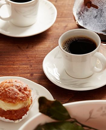 Lenox Oyster Whiteware 8 Piece Espresso Cup And Saucer Set, Service For 4 7 Lenox Oyster Whiteware 8 Piece Espresso Cup And Saucer Set, Service For 4 - Image 5