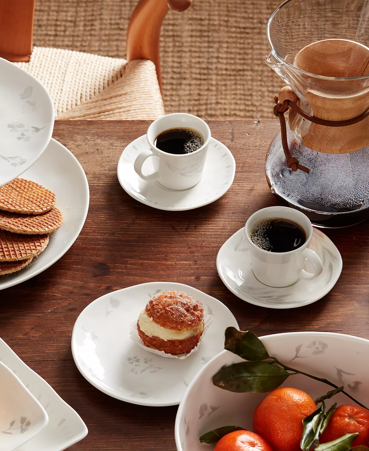 Lenox Oyster Whiteware 8 Piece Espresso Cup And Saucer Set, Service For 4 10 Lenox Oyster Whiteware 8 Piece Espresso Cup And Saucer Set, Service For 4 - Image 8