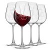 JoyJolt Geo White Wine Glass With Geometric Shape Design, 4 Piece -VilleroyBoch shop 23284623 fpx