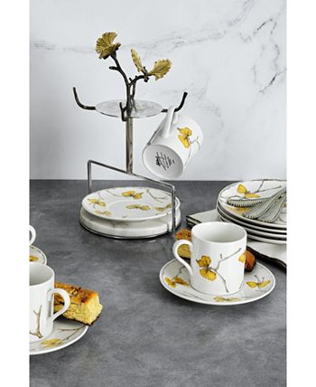 Butterfly Ginkgo 9 Piece Demitasse Cups And Stand Set Michael Aram Butterfly Ginkgo 9 Piece Demitasse Cups And Stand Set -VilleroyBoch shop