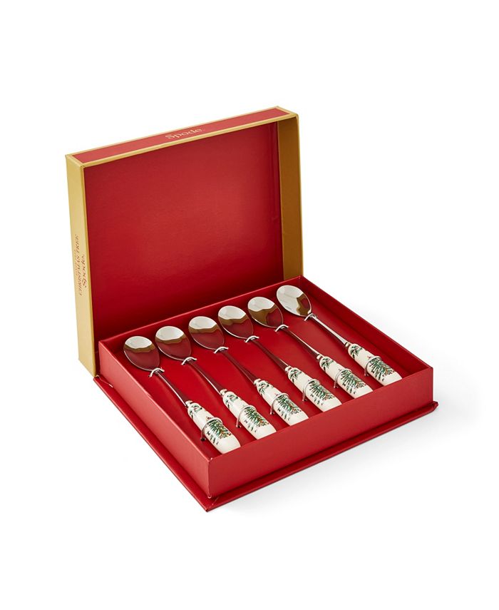 Spode Christmas Tree Teaspoons, Set Of 6, Service For 6 6 Spode Christmas Tree Teaspoons, Set Of 6, Service For 6 - Image 4