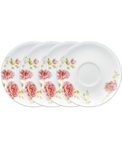 Noritake Peony Pageant Set Of 4 Saucers 6