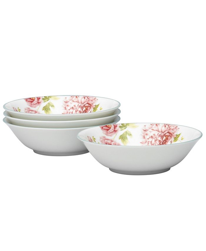 Noritake Peony Pageant Set Of 4 Cereal Bowls15-1/2 Oz. 3 Noritake Peony Pageant Set Of 4 Cereal Bowls15-1/2 Oz.