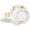 Noritake Raptures Gold 12 Piece Set, Service For 4 -VilleroyBoch shop 23524760 fpx