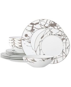 Noritake Raptures Platinum 12 Piece Set, Service For 4