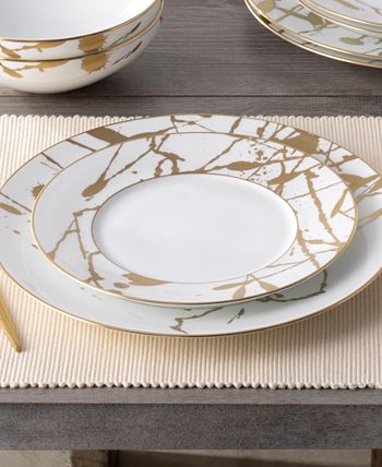 Raptures Gold Set Of 4 Salad Plates, Service For 4 Noritake Raptures Gold Set Of 4 Salad Plates, Service For 4 -VilleroyBoch shop