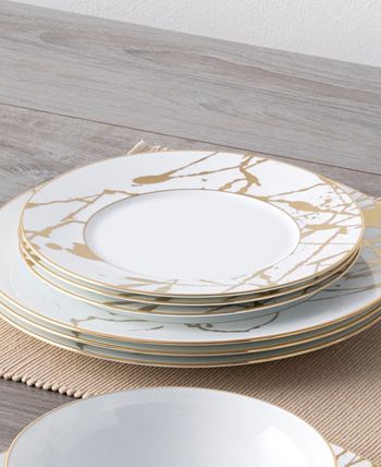 Raptures Gold Set Of 4 Salad Plates, Service For 4 Noritake Raptures Gold Set Of 4 Salad Plates, Service For 4 -VilleroyBoch shop