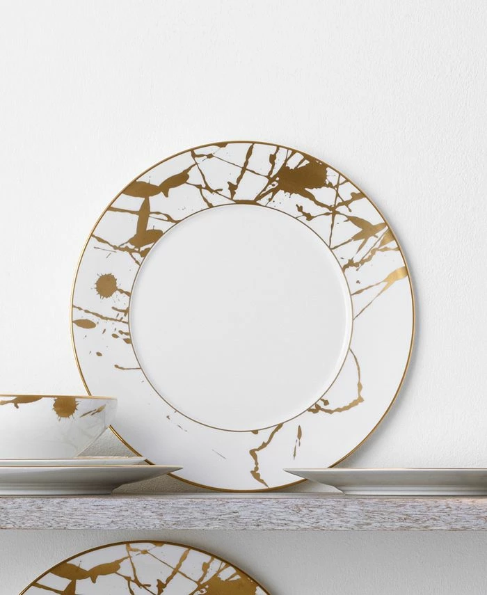 Noritake Raptures Gold Set Of 4 Dinner Plates, Service For 4 - Image 4