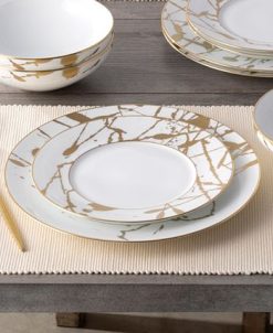 Noritake Raptures Gold Set Of 4 Dinner Plates, Service For 4 -VilleroyBoch shop 23524804 fpx