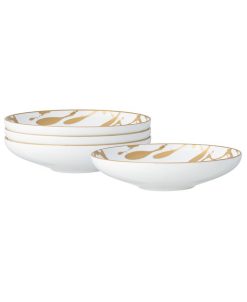 Noritake Raptures Gold Set Of 4 Fruit Bowls, Service For 4